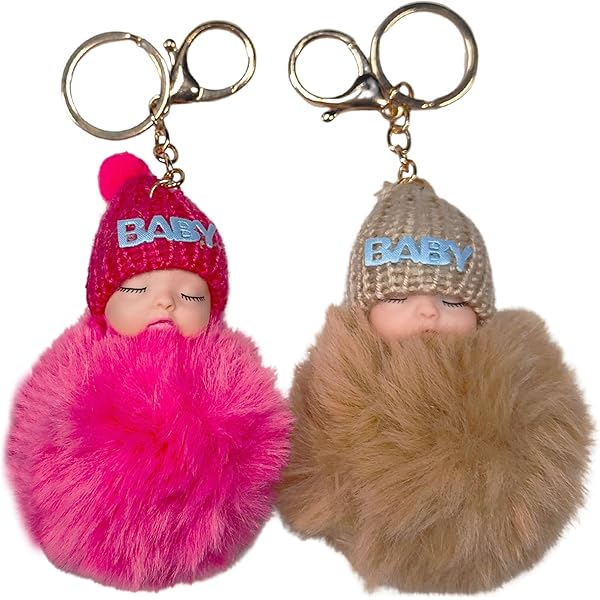 Generic 1 Pcs Baby Doll Keychain, Multicolor, 10 cm : Amazon